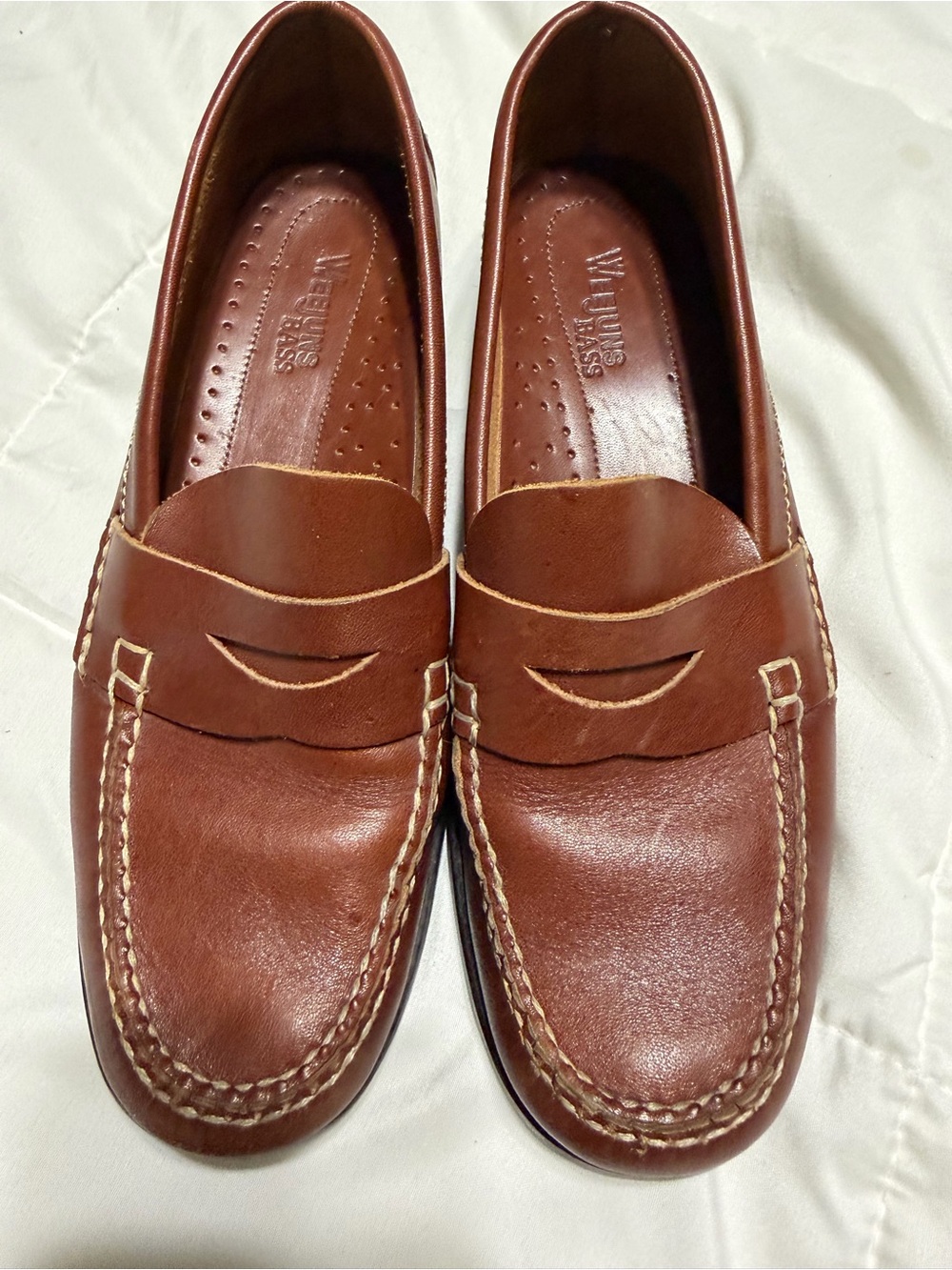 G.H. Bass & Co. Brown Leather Penny Loafers